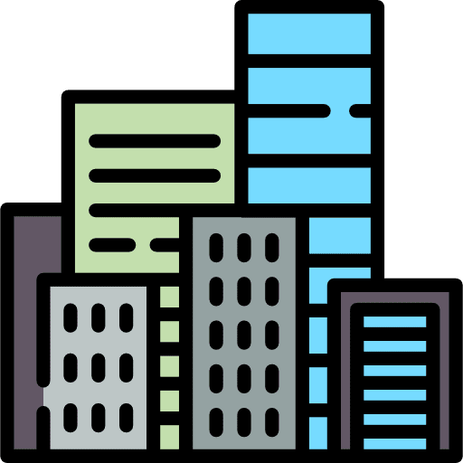 Cityscape architecture and city skyscraper urban icon