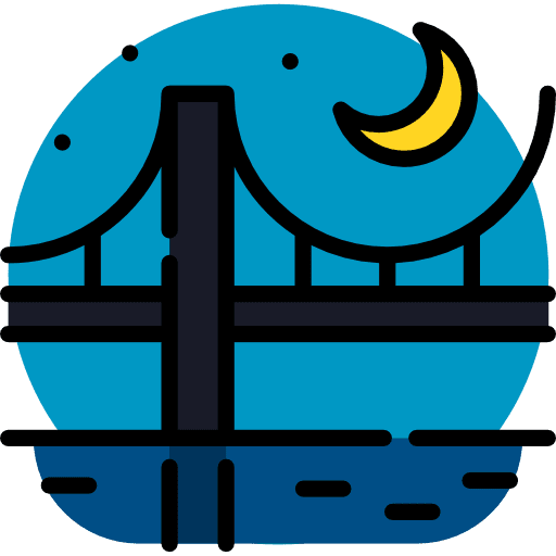 Cityscape bridge cityscape architecture and city icon