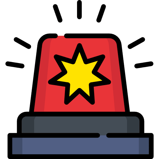 Flasher travel police security icon