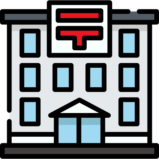 Building town urban office block icon