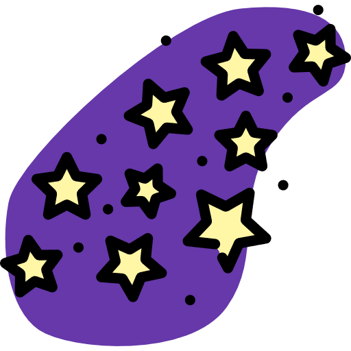 Night miscellaneous stars shapes icon