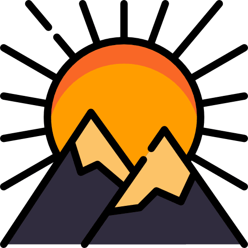 Sunset sunset dusk landscape icon