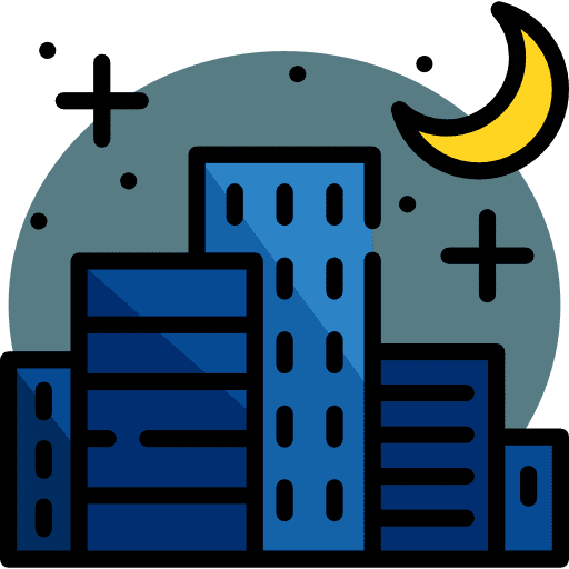 Cityscape buildings architecture and city urban icon