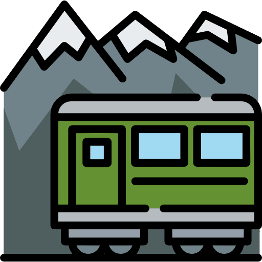 Train train travel rails icon
