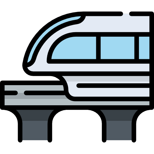 Train transportation travelling train icon