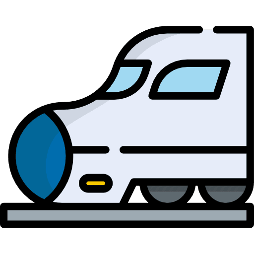 Train travel travelling transportation icon