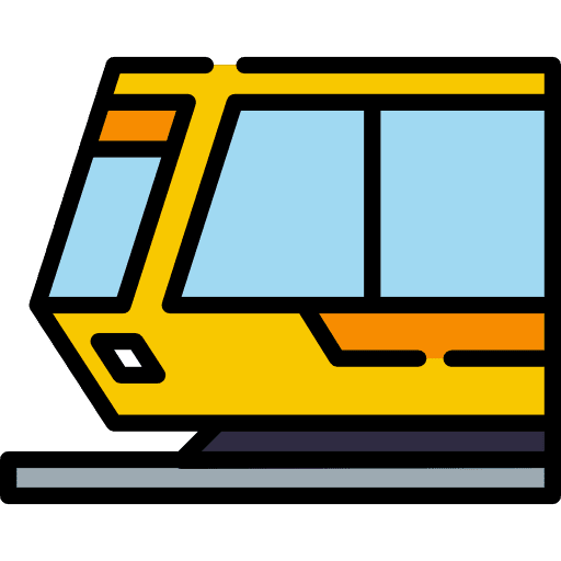 Train travelling train transport icon