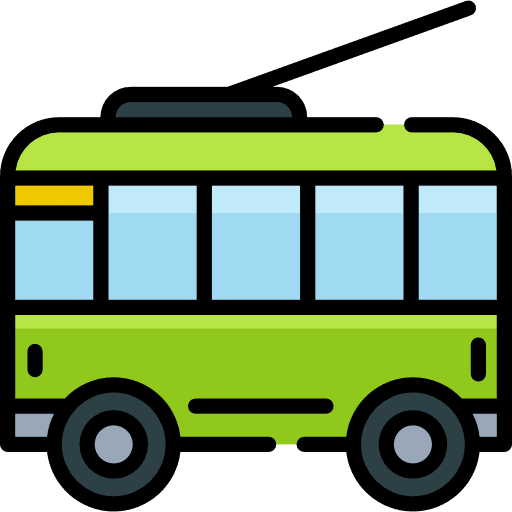 Trolley public transport travel transportation icon