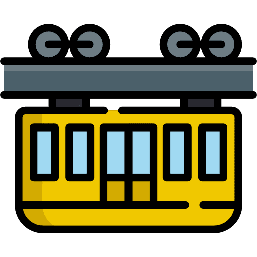 Cable car cabin ski resort transport transportation icon