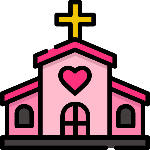 Church buildings temple monuments icon