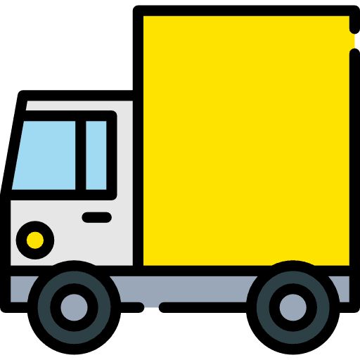 Delivery truck trucking transport delivery icon