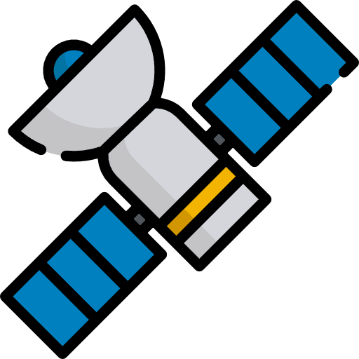 Satellite space communications communication icon