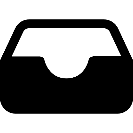 Inbox downloading direction ui icon