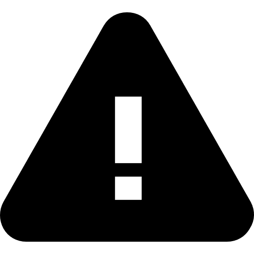 Warning signaling warning attention icon