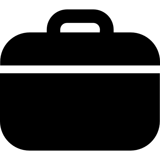 Briefcase suitcase business bag icon