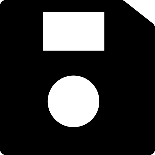 Floppy disk save technology multimedia icon