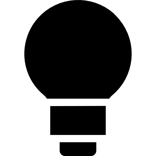 Light bulb light bulb idea invention icon