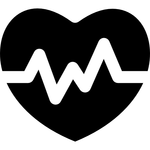 Cardiogram heart rate electrocardiogram medical icon
