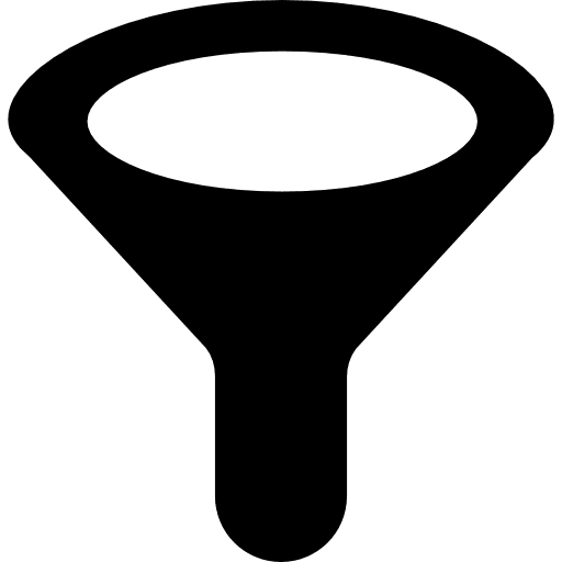 Funnel filtering tool tools and utensils icon