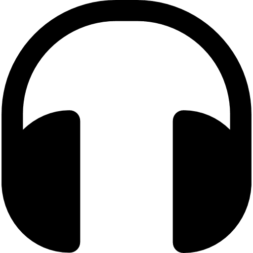 Headphones audio electronics earphones icon