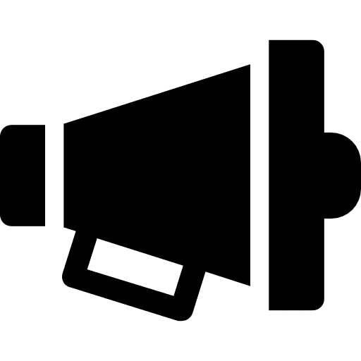 Megaphone speaker loud marketing icon