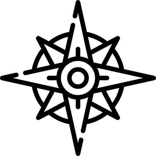 Compass winds eight winds star icon