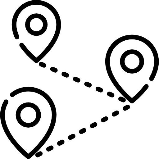 Destination journey destination tour icon