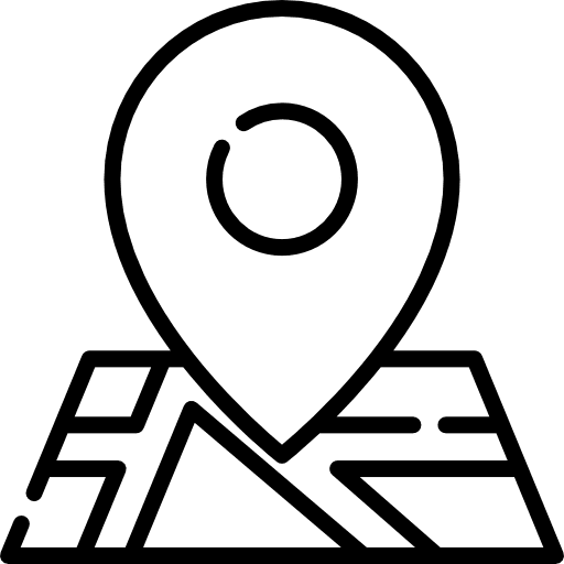 Map maps and location map location pin icon