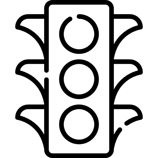 Traffic lights transportation light stop icon