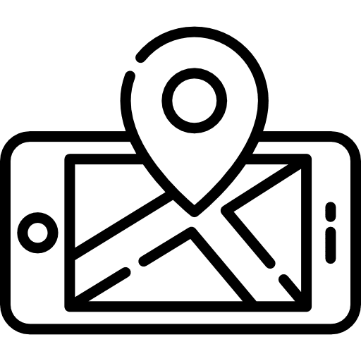 Map location cellphone maps and location icon Map location cellphone maps and location icon