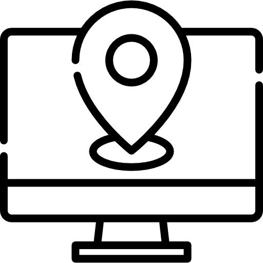 Map map street map position icon Map map street map position icon