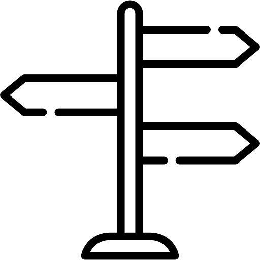 Signpost post maps and location signs icon Signpost post maps and location signs icon