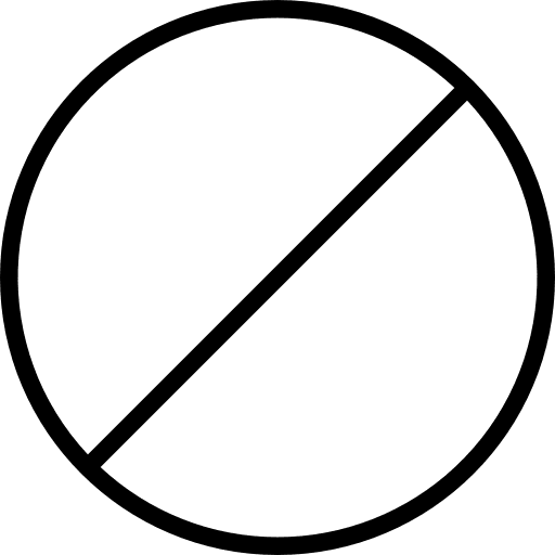 Disable symbol cancel limitation icon