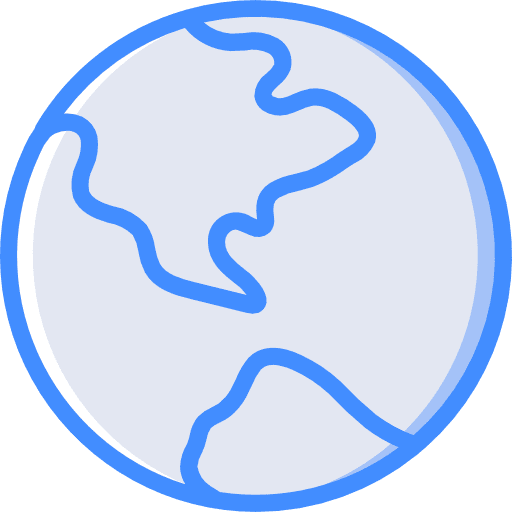 World communications world geography icon