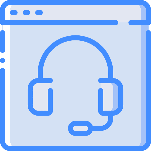 Video chat headphones chat technology icon