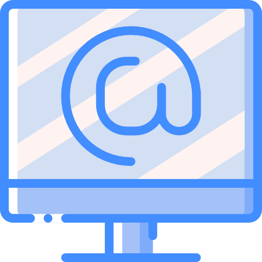 Website interface monitor application icon