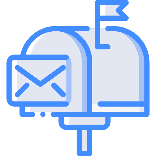 Mailbox mail communications tool icon