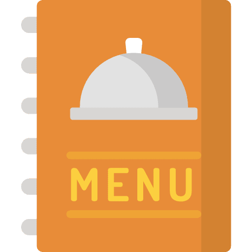 Menu choose food and restaurant menu icon