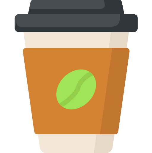 Coffee take away food and restaurant coffee shop icon