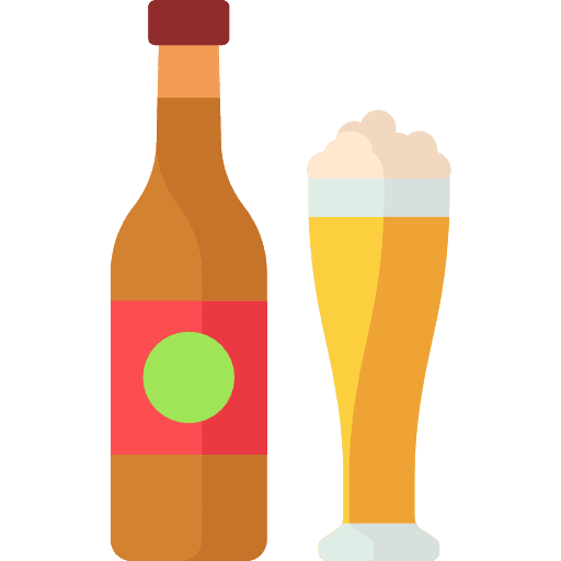 Beer alcohol pub food and restaurant icon Beer alcohol pub food and restaurant icon