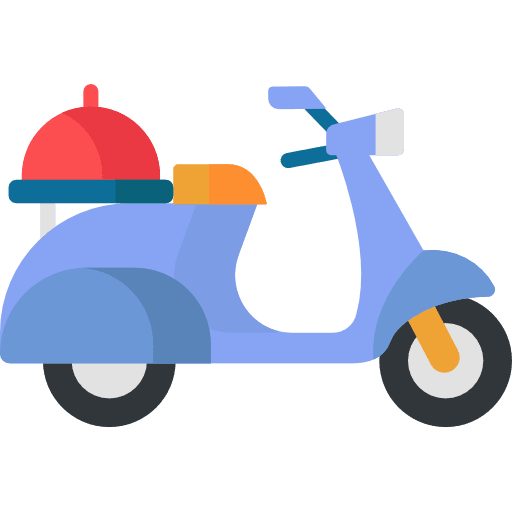 Delivery transport restaurant shipping and delivery icon Delivery transport restaurant shipping and delivery icon