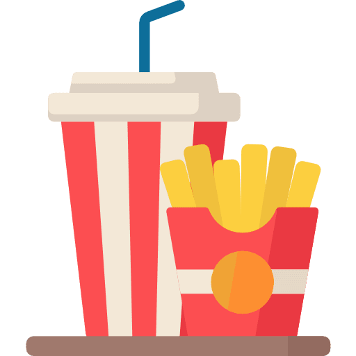 French fries soft drink food and restaurant food icon French fries soft drink food and restaurant food icon