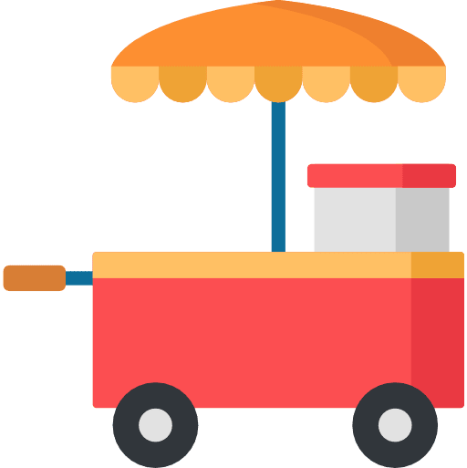 Hot dog food cart commerce people icon Hot dog food cart commerce people icon