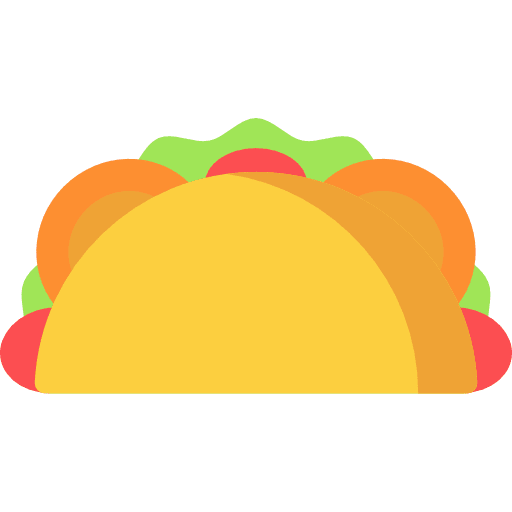 Taco lettuce taco food and restaurant icon Taco lettuce taco food and restaurant icon