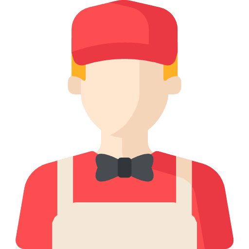 Waiter drinks catering bar icon Waiter drinks catering bar icon