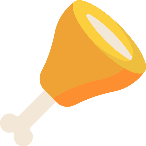 Chicken leg turkey leg food and restaurant roast chicken icon Chicken leg turkey leg food and restaurant roast chicken icon