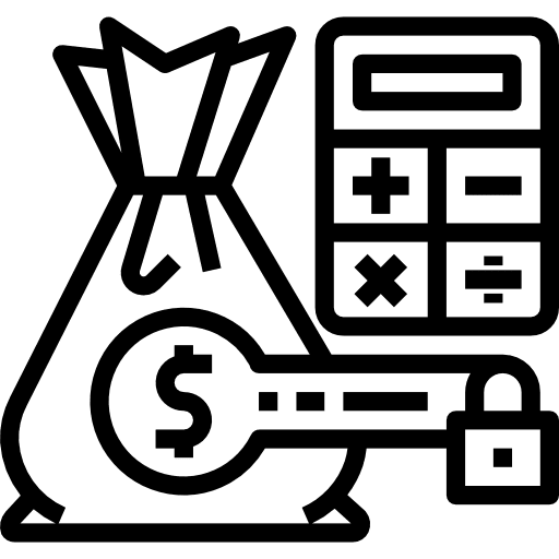 Cost calculation lock control icon