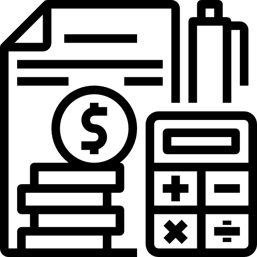 Debt file loan financial icon