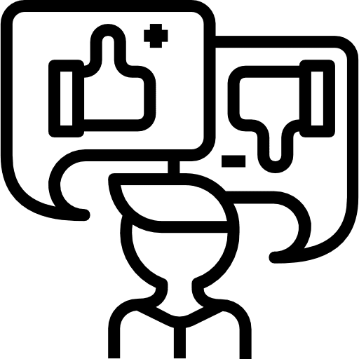 Feedback preference chat bubble bad feedback icon