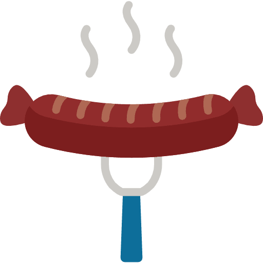 Sausage fork meat sausage icon Sausage fork meat sausage icon